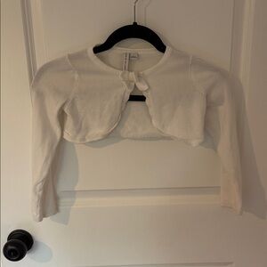 Janie and Jack White Bolero Cardigan